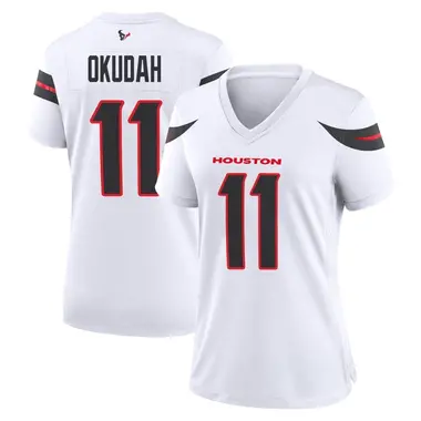 Women's Nike Houston Texans Jeff Okudah Jersey - White Game