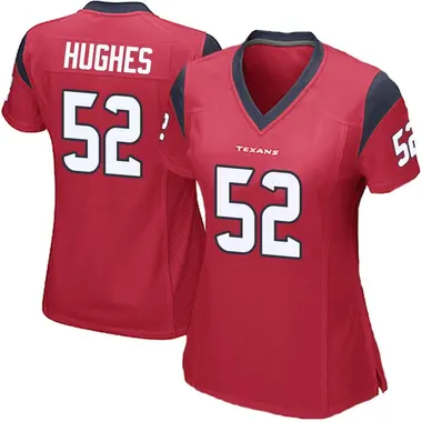 Women's Nike Houston Texans Jerry Hughes Alternate Jersey - Red Game