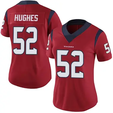 Women's Nike Houston Texans Jerry Hughes Alternate Vapor Untouchable Jersey - Red Limited