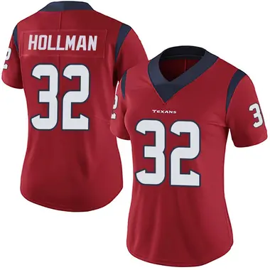 Women's Nike Houston Texans Ka'dar Hollman Alternate Vapor Untouchable Jersey - Red Limited