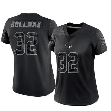 Women's Nike Houston Texans Ka'dar Hollman Reflective Jersey - Black Limited