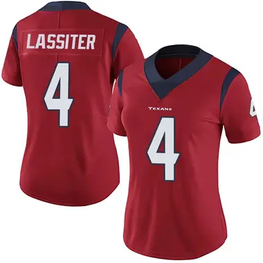 Women's Nike Houston Texans Kamari Lassiter Alternate Vapor Untouchable Jersey - Red Limited