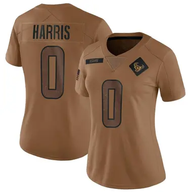 Women's Nike Houston Texans Marcell Harris 2023 Salute To Service Jersey - Brown Limited