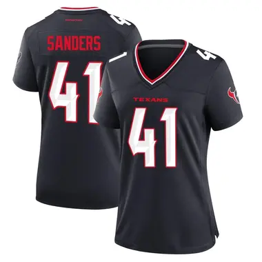 Women's Nike Houston Texans Myjai Sanders Team Jersey - Navy Game