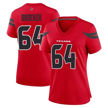 Women's Nike Houston Texans Nick Broeker Alternate Jersey - Red Game