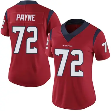 Women's Nike Houston Texans Pheldarius Payne Alternate Vapor Untouchable Jersey - Red Limited