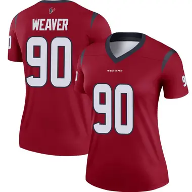 Women's Nike Houston Texans Rashad Weaver Jersey - Red Legend