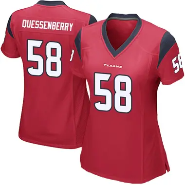 Women's Nike Houston Texans Scott Quessenberry Alternate Jersey - Red Game