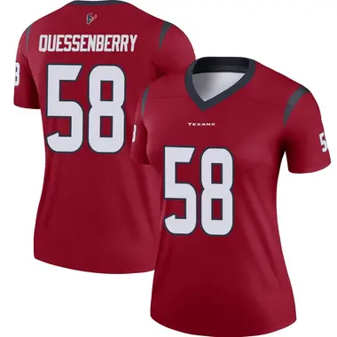 Women's Nike Houston Texans Scott Quessenberry Jersey - Red Legend