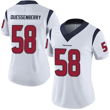 Women's Nike Houston Texans Scott Quessenberry Vapor Untouchable Jersey - White Limited