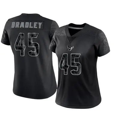 Women's Nike Houston Texans Shaun Bradley Reflective Jersey - Black Limited