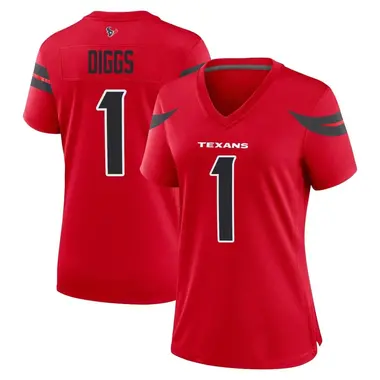 Women's Nike Houston Texans Stefon Diggs Alternate Jersey - Red Game