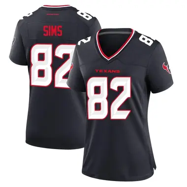 Women's Nike Houston Texans Steven Sims Team Jersey - Navy Game