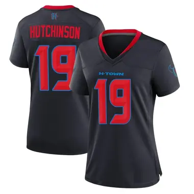 Women's Nike Houston Texans Xavier Hutchinson 2nd Alternate Jersey - Navy Game