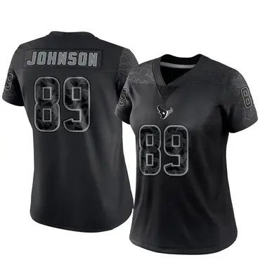 Women's Nike Houston Texans Xavier Johnson Reflective Jersey - Black Limited