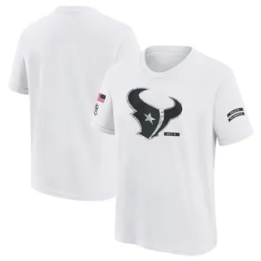 Youth Nike Houston Texans 2024 Salute To Service T-Shirt - White