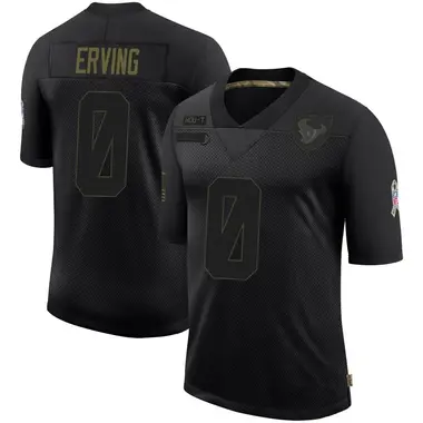 Youth Nike Houston Texans Cameron Erving 2020 Salute To Service Jersey - Black Limited