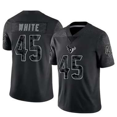 Youth Nike Houston Texans Devin White Reflective Jersey - Black Limited