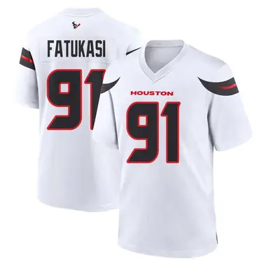 Youth Nike Houston Texans Folorunso Fatukasi Jersey - White Game