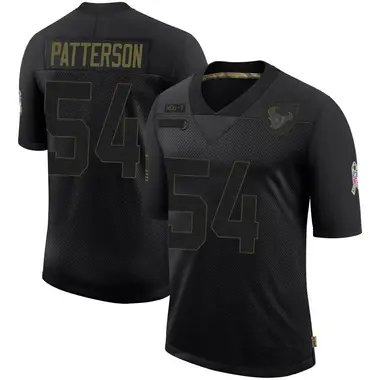 Youth Nike Houston Texans Jarrett Patterson 2020 Salute To Service Jersey - Black Limited