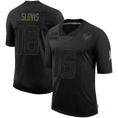 Youth Nike Houston Texans Kedon Slovis 2020 Salute To Service Jersey - Black Limited