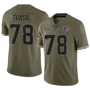 Youth Nike Houston Texans Laremy Tunsil 2022 Salute To Service Jersey - Olive Limited