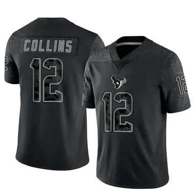 Youth Nike Houston Texans Nico Collins Reflective Jersey - Black Limited