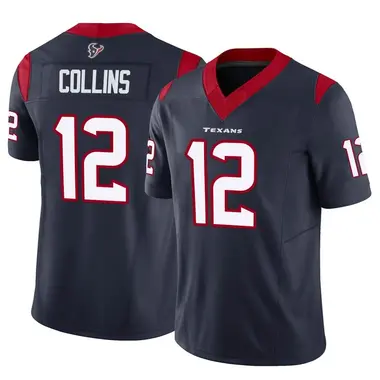 Youth Nike Houston Texans Nico Collins Vapor F.U.S.E. Jersey - Navy Limited