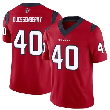 Youth Nike Houston Texans Paul Quessenberry Vapor F.U.S.E. Jersey - Red Limited