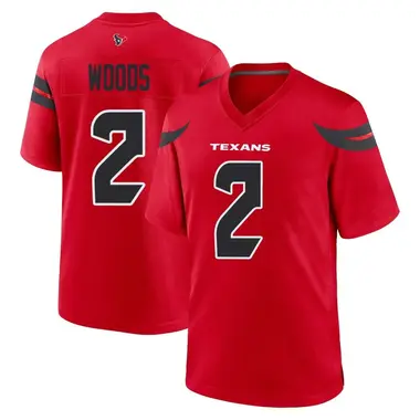 Youth Nike Houston Texans Robert Woods Alternate Jersey - Red Game