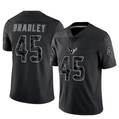 Youth Nike Houston Texans Shaun Bradley Reflective Jersey - Black Limited