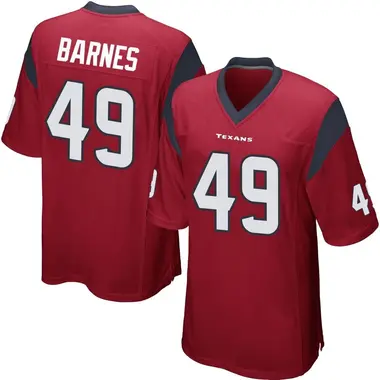 Youth Nike Houston Texans Tarique Barnes Alternate Jersey - Red Game